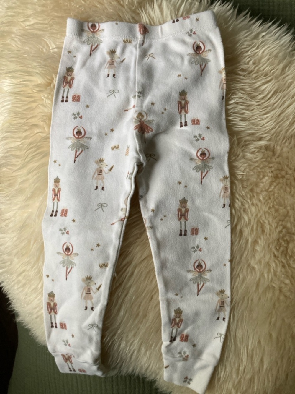 Rylee + Cru Nutcracker Toddler pajama bottoms EUC 3T